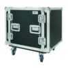 מארז עץ FLIGHT CASE 10U עם גלגלים