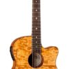 גיטרה אקוסטית מוגברת Gypsy בגימור LUNA Guitars Quilt Ash