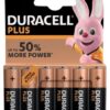 שישיית סוללות DURACEL PLUS AA