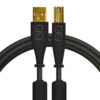 כבל DJ TECHTOOLS CHROMA CABLE USB-A TO B שחור