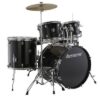 מערכת תופים 5 חלקים 22" כולל אביזרים LUDWIG LC195BK BLACK