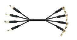 מולטי כבל 4 ערוצים, מחברי PL ישר-זווית, אורך 6מ' ABC CABLS