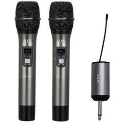 זוג מיקרופונים אלחוטיים UHF עם מקלט בחיבור HAYMER BTS IU-2070 PL