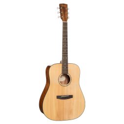 גיטרה אקוסטית בגימור מבריק CORT EARTH 60 NAT SOLID TOP