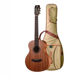 גיטרה אקוסטית מוגברת עם תיק מרופד CRAFTER GRAND MINO ALM