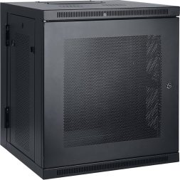 ארון תקשורת 15U בגודל 600*600 דלת מחוררת שחור RBS