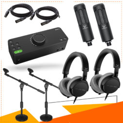 ערכת אולפן פודקאסט מקצועית זוגית Beyer Pod Two