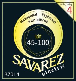 סט מיתרים לגיטרה בס 45-100 Savarez Hexagonal explosion