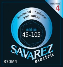 סט מיתרים לגיטרה בס 45-105 Savarez Hexagonal explosion
