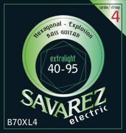 סט מיתרים לגיטרה בס 40-95 Savarez Hexagonal explosion