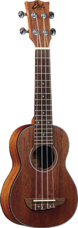 יוקללה סופרן כולל תיק מרופד EKO - Uku Duo Ukulele Soprano