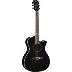 גיטרה אקוסטית מוגברת שחורה EKO - NXT A100ce See through black