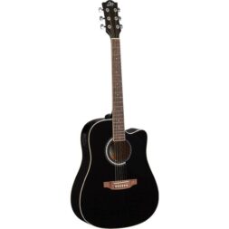גיטרה אקוסטית שחורה מוגברת EKO - Ranger CW Eq Black