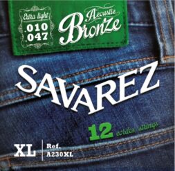 סט מיתרים לאקוסטית 12 מיתרים 10-47 Savarez Acuostic Bronze