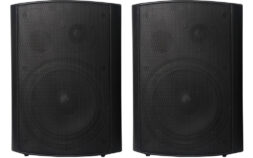 זוג רמקולים מוגברים 5" להתקנה על קיר POLMAN PULSE520B 40W