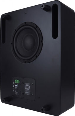 סאב קירי קומפקטי 120W RMS בצבע שחור POLMAN SB801