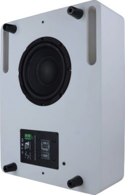 סאב קירי קומפקטי 120W RMS בצבע לבן POLMAN SB801