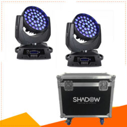 סט 36x12w zoom wash+case כולל קייס קשיח SHADOW
