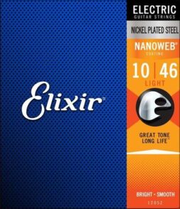 סט מיתרים לחשמלית ELIXIR NANOWEB 0.10